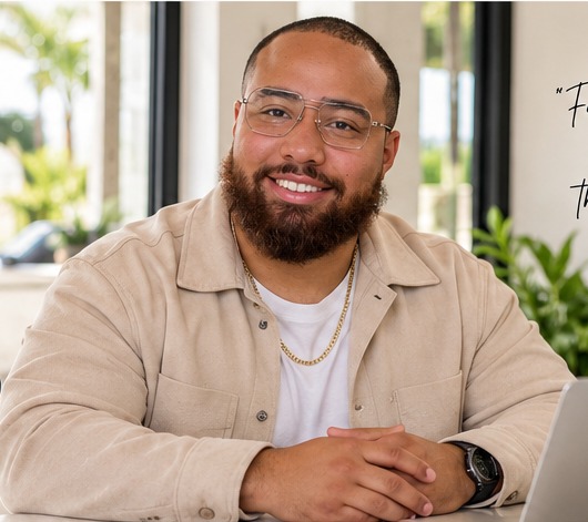 AI-generated concept portrait of Kenneth Jones for website design preview